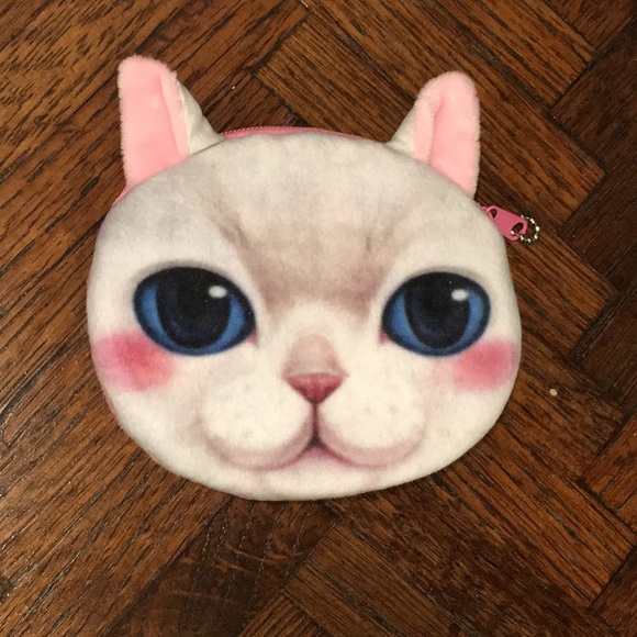 Pink Kitty Cat Coin Purse - Picture 7 of 7